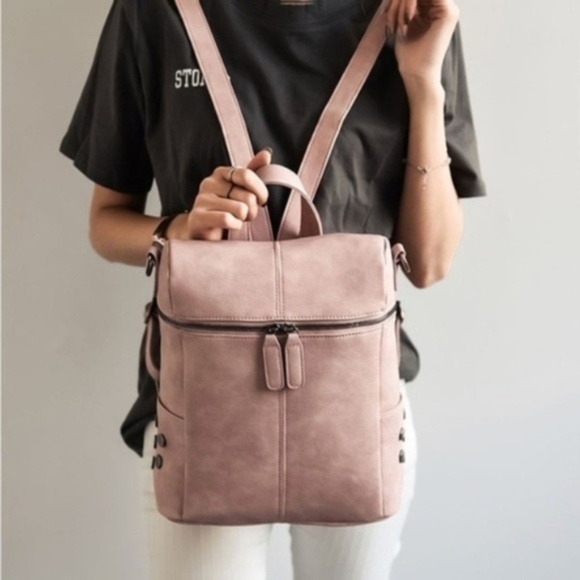 ChicksDesire Handbags - The Lost Saint - Vegan Leather Backpack